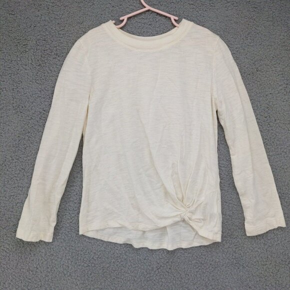 GAP Kids Supersoft Top Girls Cream Long Sleeve Pullover Size M - Picture 1 of 6